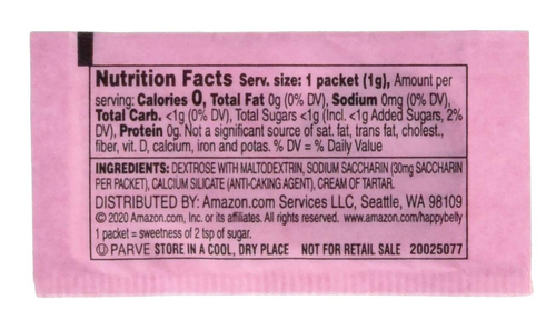 Amazon Brand -  Zero Calorie Pink Saccharin Sweetener, Powder, Packet, 35.2 Ounc - Picture 7 of 12