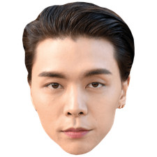 John Suh (Dark Hair) Big Head. Larger than life mask.