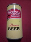 HERITAGE HOUSE PREMIUM BEER ROUND EDGE STEEL CAN PITTSBURGH BREWING CO PA — photo 1
