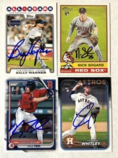 MLB MAJOR LEAGUE BASEBALL AUTO AUTOGRAPH AUTOGRAPHED U YOU PICK PLAYER CARD(S)