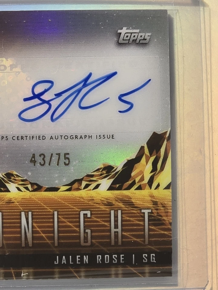 Topps Midnight Jalen Rose Auto #38/75 – Horizon Signatures SSP! 🌌 - Image 3 of 4