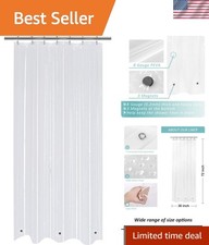 Small Stall Shower Curtain Liner 36 x 72 inch, PEVA 8G Thick Heavy Duty, 3 ...