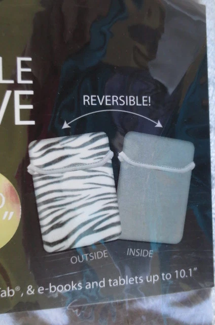 Hype Neoprene Sleeve Tablets/Netbook & Notebooks Up To 10.1 in Zebra Print - Image 2 of 4