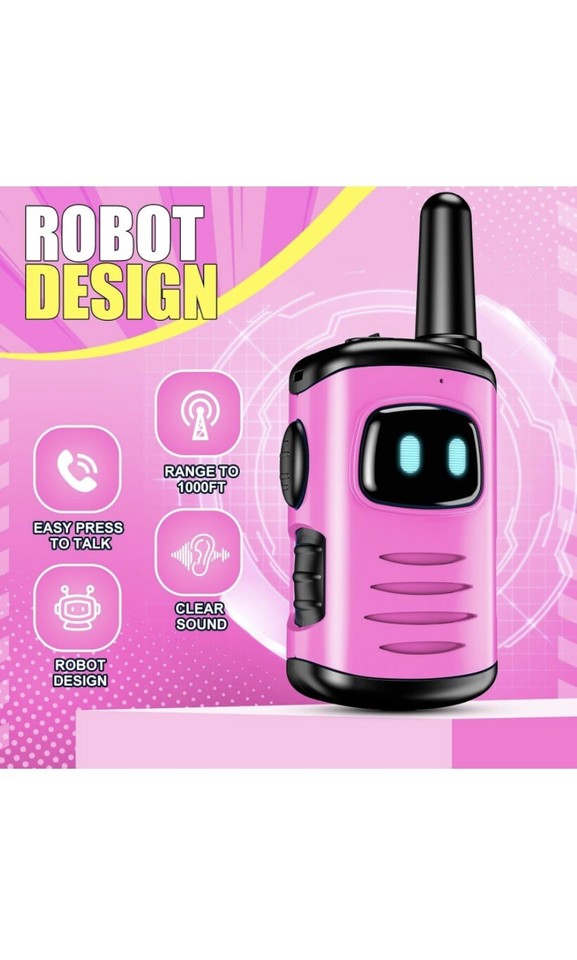Kids Walkie Talkies, 312 Year Old Girl Gift, Rose Pink eBay