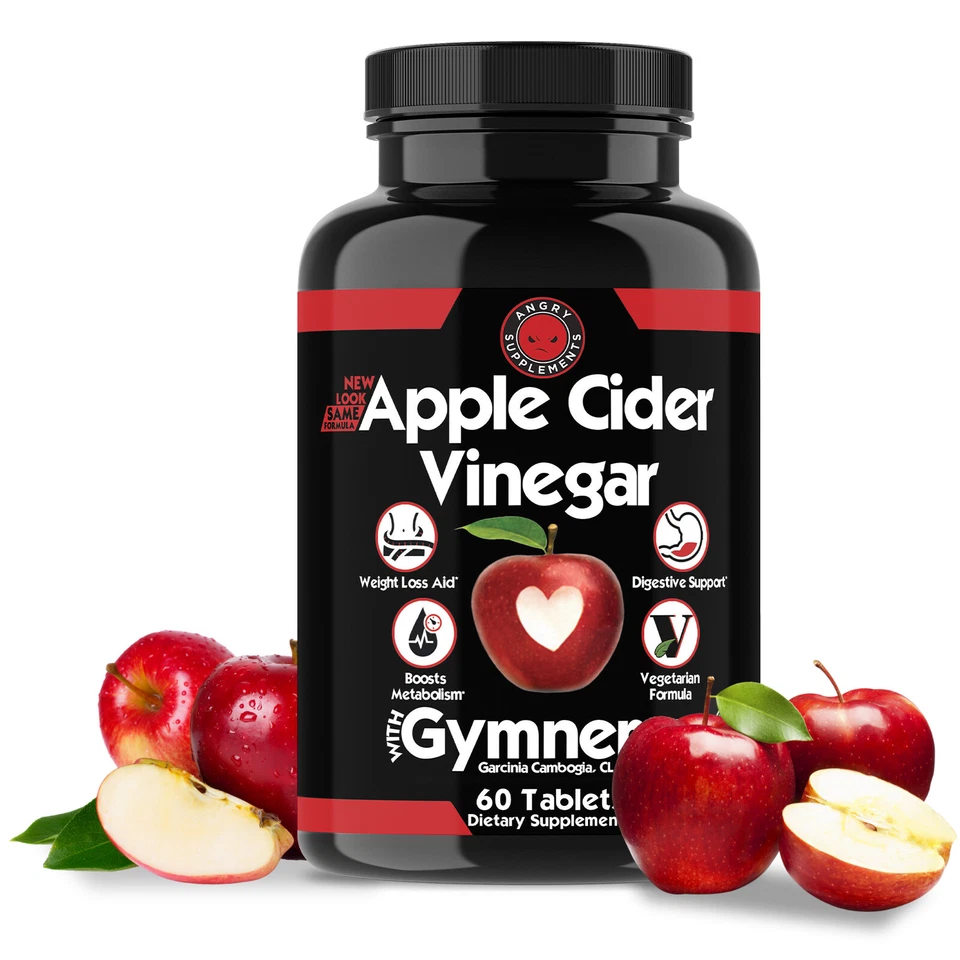 Píldoras de vinagre de sidra de manzana, pérdida de peso ACV, quemador de grasa rápido 100 % natural paquete de 3 Foto 2 de 4