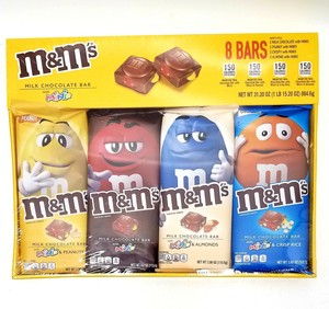 M M Milk Chocolate Candy Bars Peanuts Almond Crisps With Minis 2