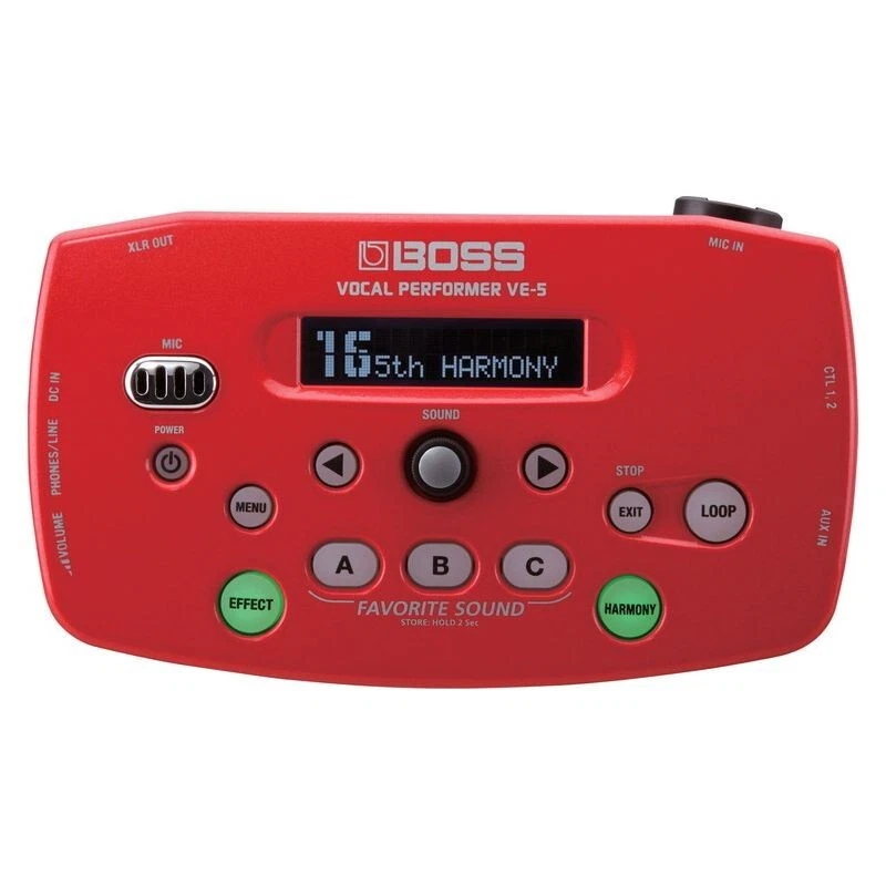 Boss VE-5-RD Vocal Performer Effects Processor Red Brand New Box Express Shippin - Image 2 of 4