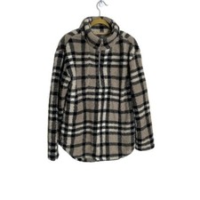 Koolaburra By Ugg Plaid Soft Fleece Front Pouch Jacket Xs