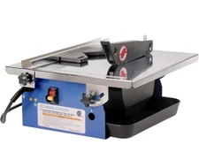 Leegol Electric 7In. Wet Tile Saw Table Top Chromed Plated
