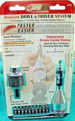 New Sealed Pro Quality Aircraft Grade Premium Drill Drive System Twist LOK #2000