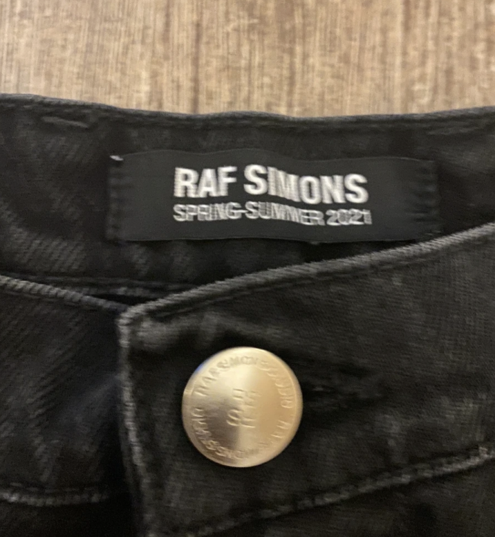 Raf simons s/s 21 flare slightly jeans denim fade size 31 | eBay