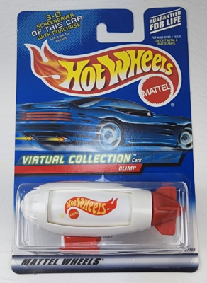 2000 Hot Wheels Virtual Collection * Blimp * collector #142 White die cast
