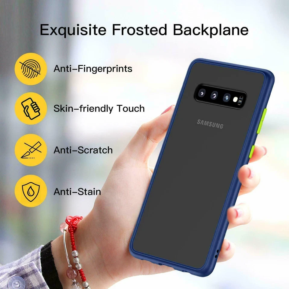 Funda protectora mate transparente de silicona delgada a prueba de golpes para Samsung S10e S10 5G Note10+ Foto 4 de 4