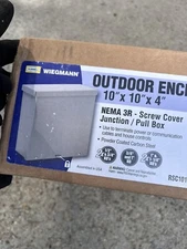 Wiegmann RSC101004RC 10 X 10 X 4 Outdoor Enclosure Junction Pull Box