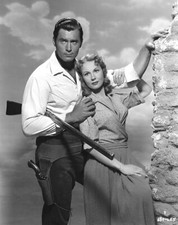 Clint Walker, Virginia Mayo - Fort Dobbs (1958) - 8 1/2 X 11