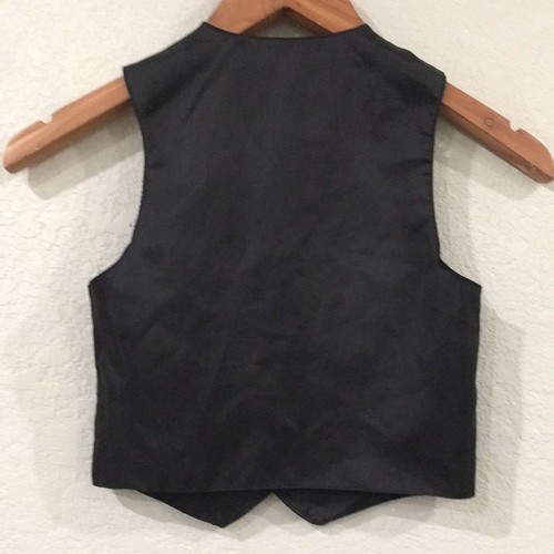 Pin Striped Classic Suit Vest Boys Sz 4 Button Up Formal Wedding - Picture 3 of 7