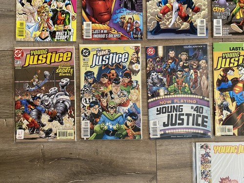 Young Justice Vintage DC Comic Books Collection Lot of 36 Issues Robin Secret - Picture 4 of 10