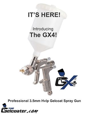 The Gelcoater GX4 HVLP Gelcoat and Resin Spray Gun with 3.5mm Nozzle ESG660