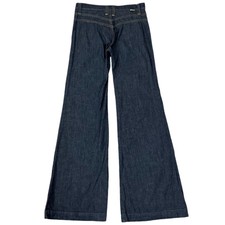 Dittos Women's Gigi Midrise Release-Hem Crop Jean Busted Blue 28