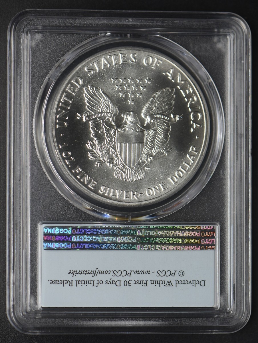 1989 Silver Eagle PCGS MS69 First Strike Label $1