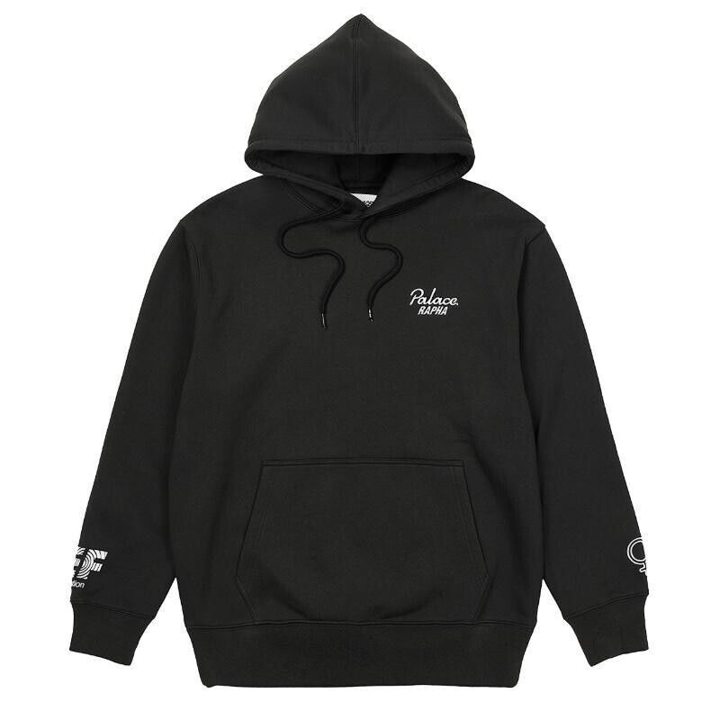 Palace x Rapha EF Education First Hoodie Black color Size M Palace x Rapha EF Education First Hoodie Black color Size M