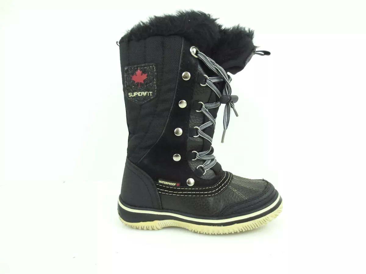 Girls Canada Waterproof Winter Boots Leather Insulated US 13 eBay