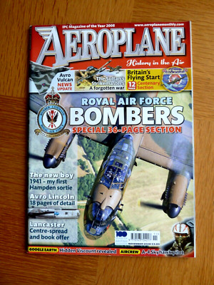 Aeroplane Magazine November 2008 RAF Bombers Special 36 Page Section, Lincoln