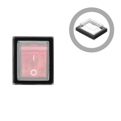 15 Pcs Rocker Switch Emergency Shut off Button Cover Plastic Push - Picture 12 of 12