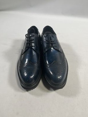 Mens Angelino Blue Antony Brogue Oxford Dress Shoes 44EU NEW