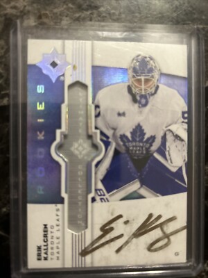 Erik Kallgren Rookie 2022-23 Ultimate Collection Hockey Auto