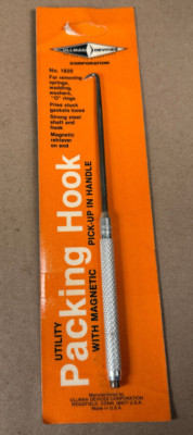 NOS Ullman Devices No 1820 Utility Packing Hook with Magnetic Pick-Up Handle, 7''