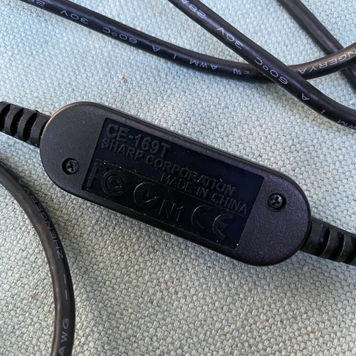 Sharp Wizard Electronic Organizer Model OZ-590A Power USB Cable Manual CD Driver - Photo 10 sur 12