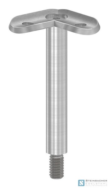 Edelstahl HandlaufstüTze, Platte 42,4Mm, HöHe 78Mm, V2A | Steinbacher©-image