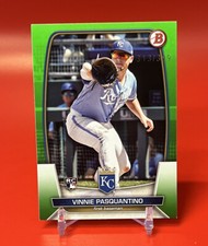 🔥📈 SP #/399 2023 Bowman Base Neon Green #37 Vinnie Pasquantino Rookie Card RC