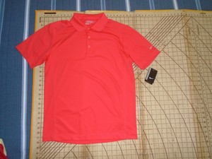 orange nike golf polo