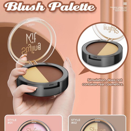 Kids Makeup Kit Pretend Makeup Toy Sets for Girls Fake Kids Pretend Cosmetic Kit - Picture 9 of 15