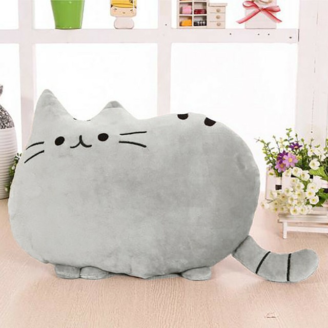 squishy chubby cute cat plush toy