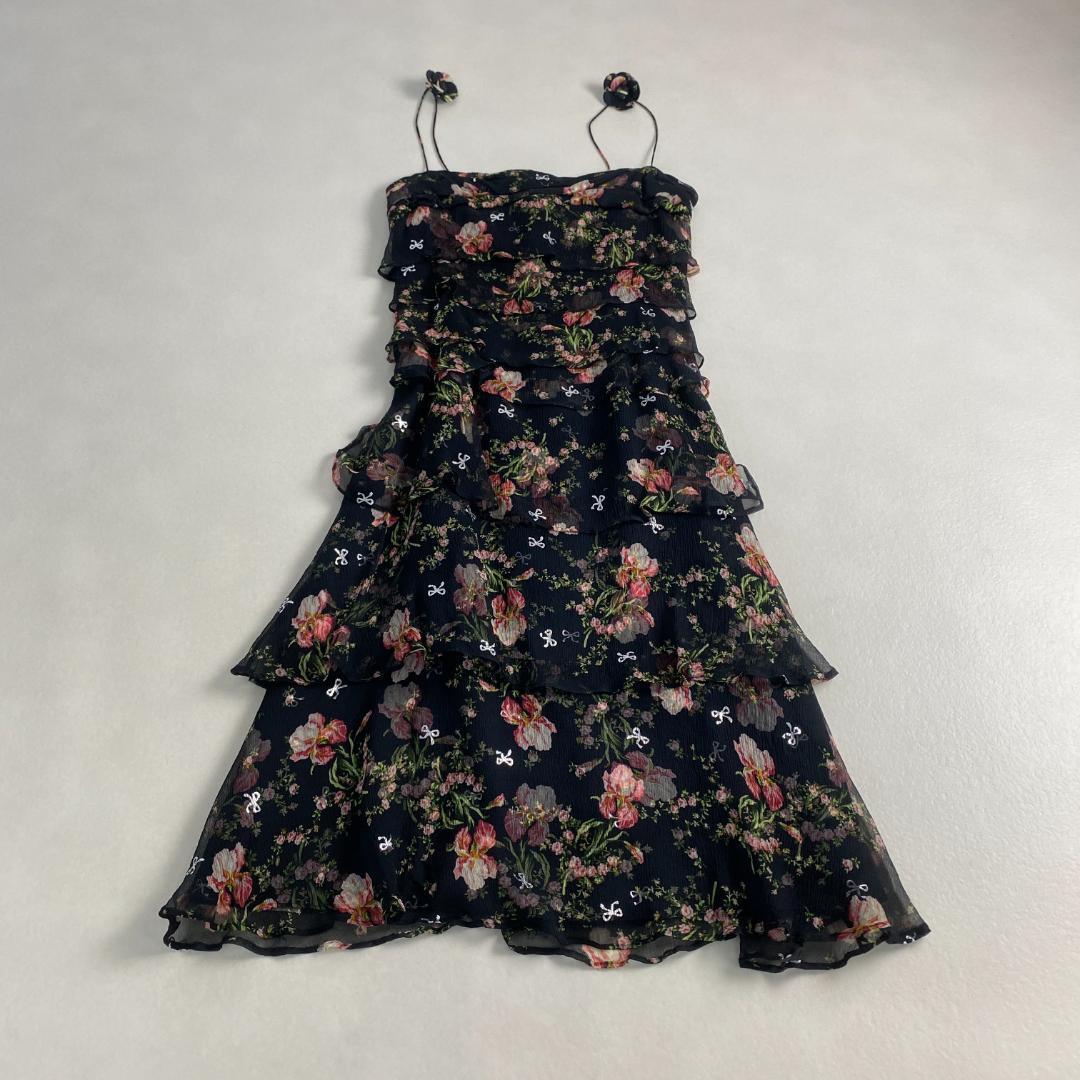 Silk Camisole Dress with 100 Frills - Camp One Piece Size 38-image