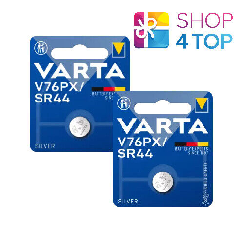 2 VARTA V76PX SR44 Baterías Plata 1.55V Coin Celda Reloj 1BL Azul Exp 2025 Nuevo - Imagen 1 de 1