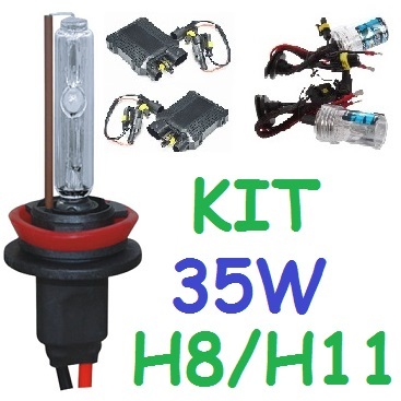 Kit Xenon 2 Bombillas H8 H9 H11 35W o 55W Balastros 2 Faros Luz fuerte HID - Imagen 5 de 6