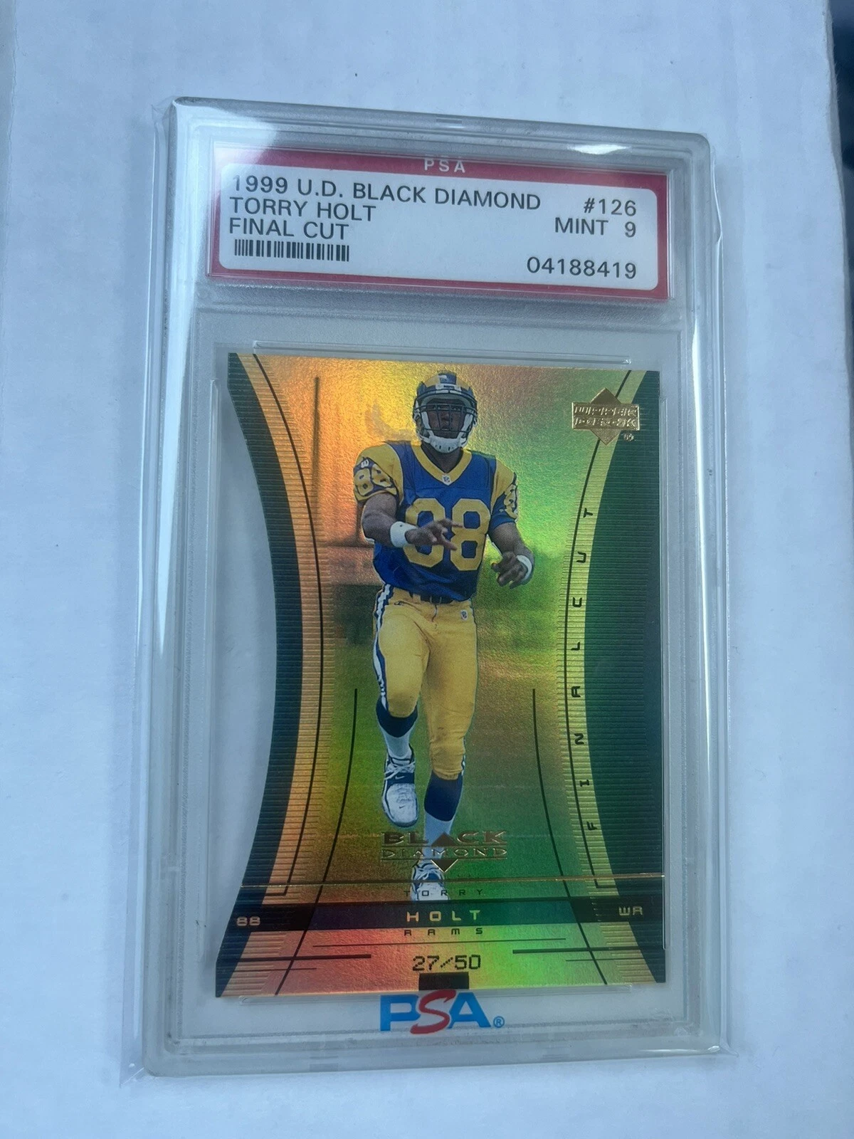 Torry Holt Upper Deck Black Diamond #126 Final Cut