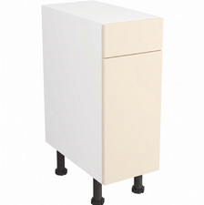 Fully Assembled Kitchen 300mm Base Unit Matt Cream Drawer Line Base Cabinet
