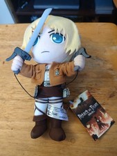 Peluche Attack on Titan Armin Arlert con espadas anime 2016 Great Eastern 10""