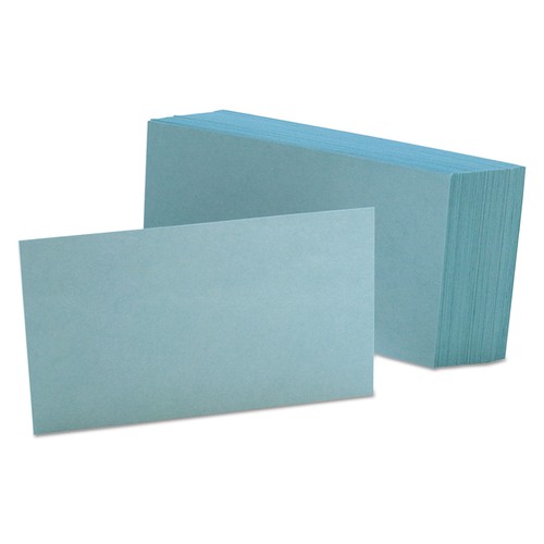 Oxford unrudierte Karteikarten 3 x 5 blau 100/Pack 7320BLU