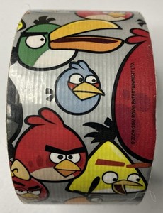 Angry Birds Duct Tape 2009-2012 Rare Find Discontinued Duck Tape Brand Preowned