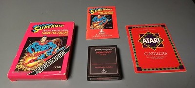 Atari 2600 Superman (Special Edition) - Complete In Box (CIB) w Manual & Catalog