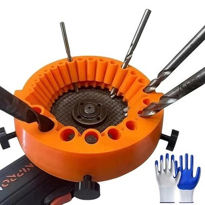 Bohrerschärfer Werkzeug, Bohrerschärfer mit Handschuhe, Drill Bit Sharpener für 