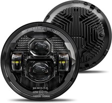 HWSTAR Pair New 1000 Bright Anti-glare 7 Inch Led Headlights Round Compatible w