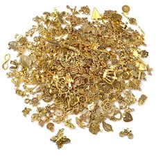 350Pcs Antique Gold Charms Bulk Lots Jewelry Making Charms Assorted Pendants ...
