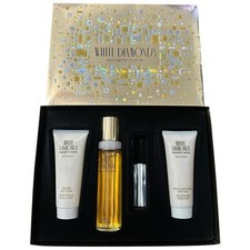 Elizabeth Taylor White Diamonds 3.5oz Eau de Toilette Moisturizer Body Cream Set